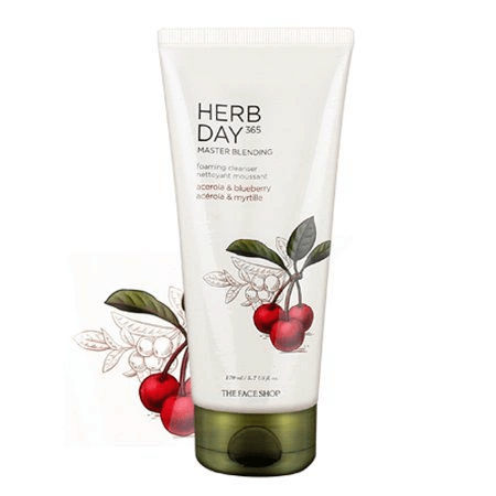 Sữa Rửa Mặt The Face Shop Herb Day 365 Cleansing Foam Cherry Làm Sạch Và Dịu Da 170ml