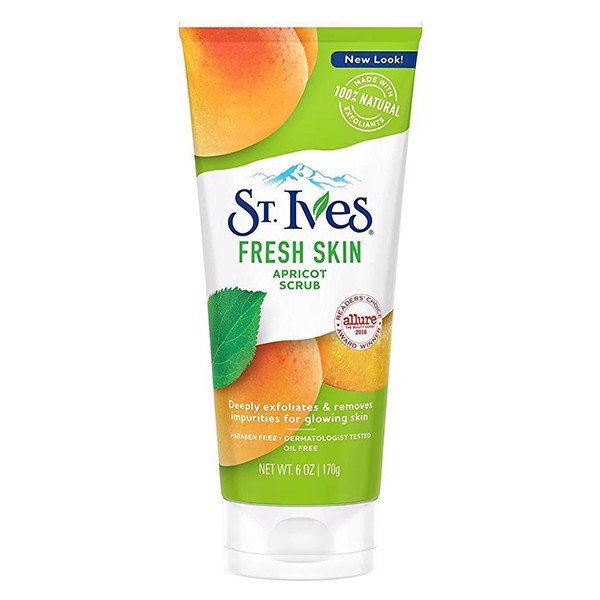 Sữa Rửa Mặt Tẩy Da Chết St.Ives Fresh Skin Apricot Scrub Quả Mơ Phục Hồi Da 170g