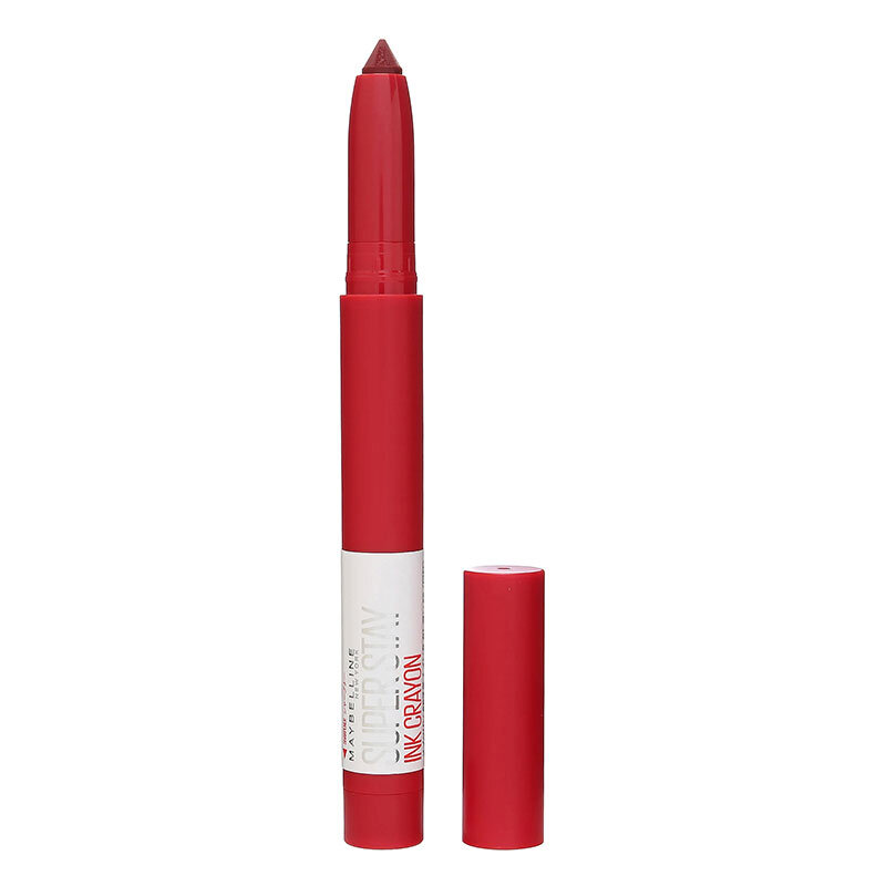 Son Bút Chì Maybelline Superstay Ink Crayon Lipstick Màu Đỏ Cherry 50 Own You  Empire Mịn Lì, 8 Giờ Lâu Trôi 1.2g