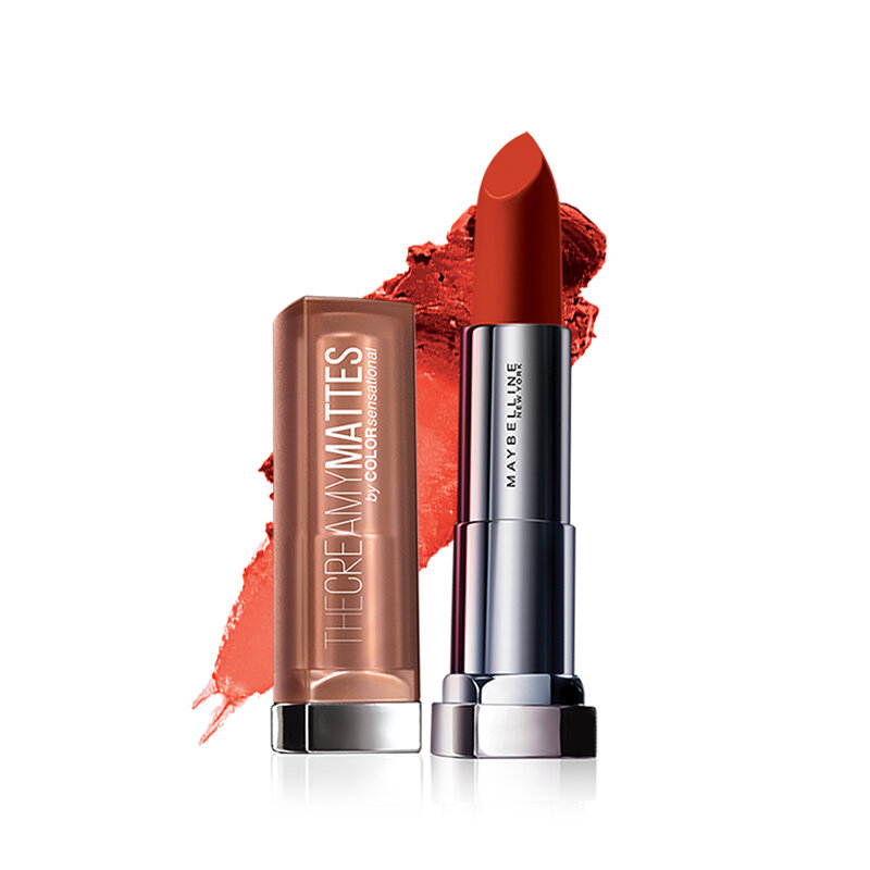 Son Lì Maybelline Color Sensational Inti-Matte Nudes Lipstick MNU09 500 Chilli Nude Màu Đỏ Đất Lâu Trôi, Lì Siêu Mịn 3.9g