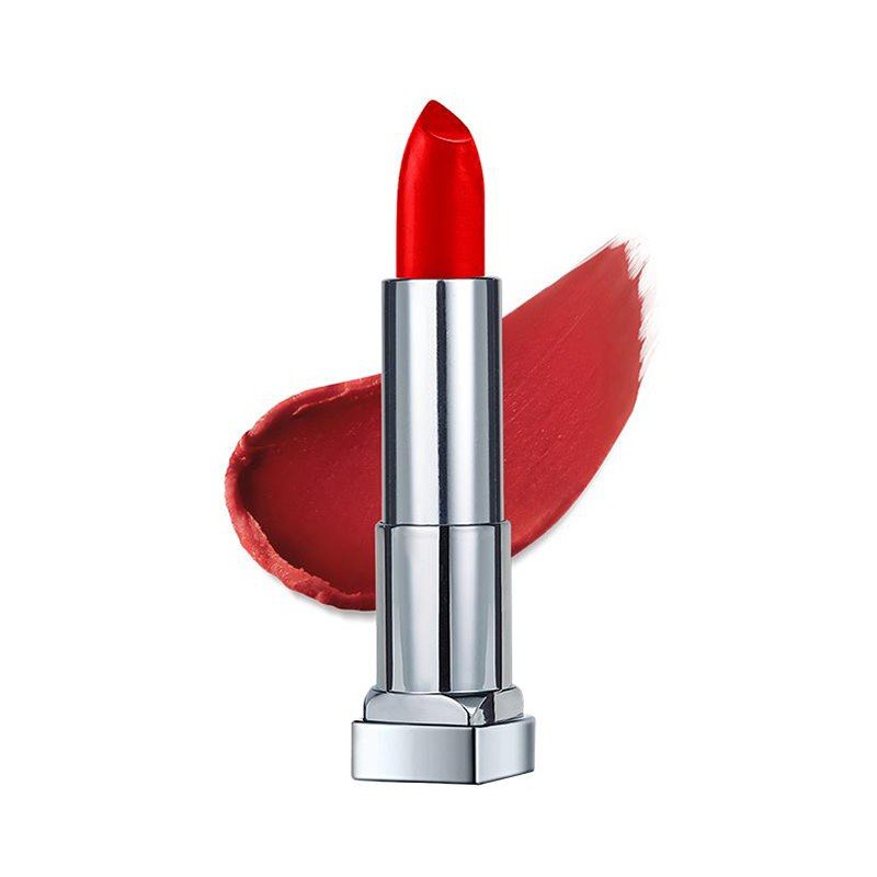 Son Lì Maybelline Color Sensational Creamy Matte Lipstick 690 Siren In Scarlet Màu Đỏ Tươi Lâu Trôi, Lì Siêu Mịn 4.2g