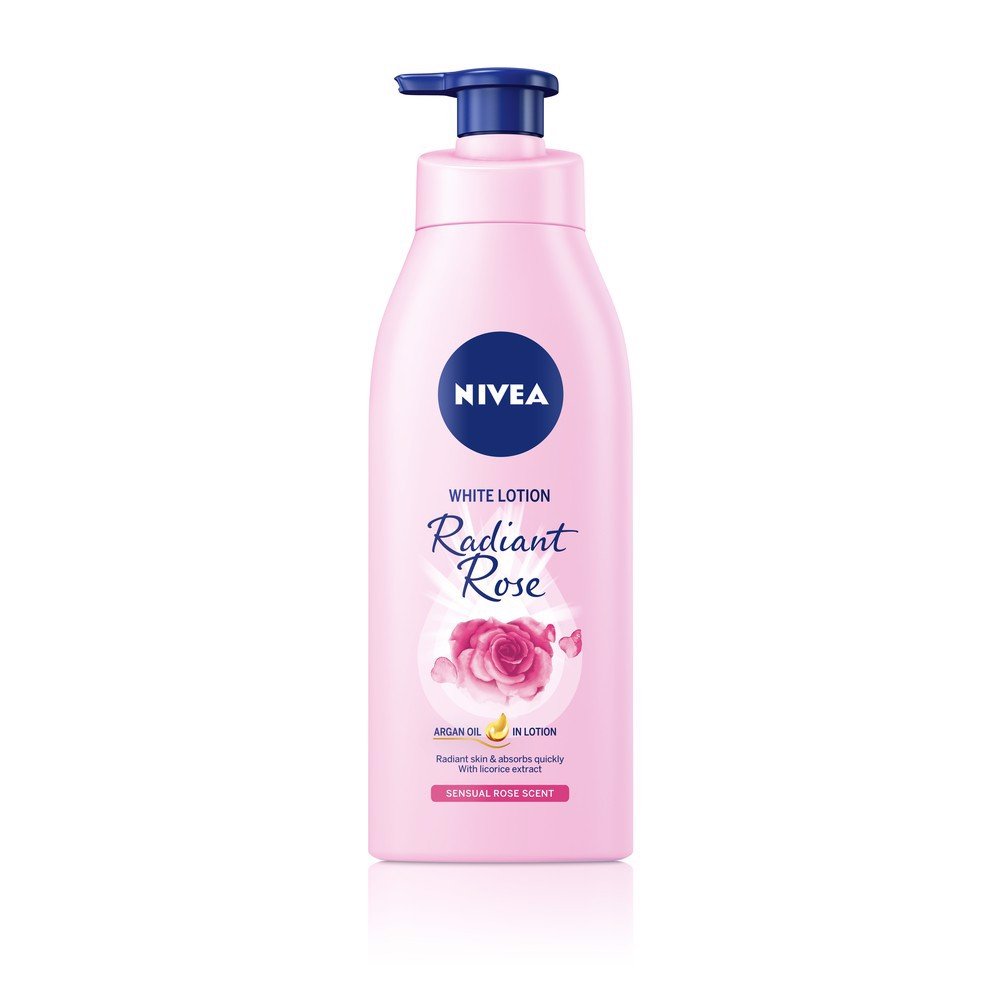 Sữa Dưỡng Thể Trắng Da Nivea Hương Hoa Hồng Bổ Sung Tinh Dầu Argan 350ml