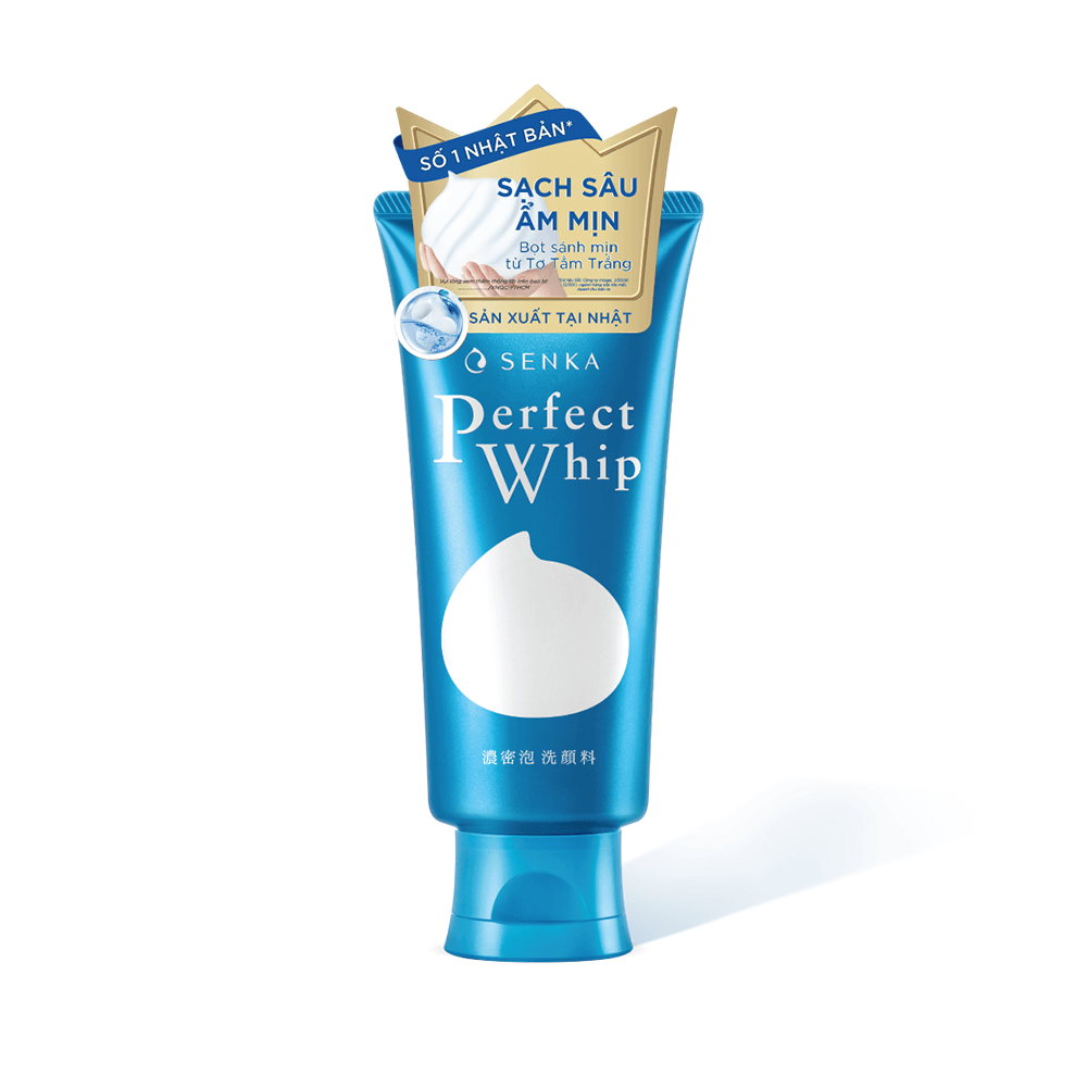 Sữa Rửa Mặt Senka Perfect Whip Facial Foam Wash Làm Sạch Sâu Cho Da Dầu, Da Hỗn Hợp 120g