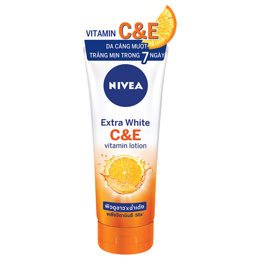 Sữa Dưỡng Thể Nivea Chứa Vitamin Cô Đặc Làm Trắng Và Đều Màu Da Extra White C&E Vitamin Lotion 180ml