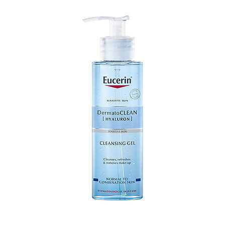 Sữa Rửa Mặt Eucerin Dịu Nhẹ Làm Sạch Lớp Trang Điểm Cho Mọi Loại Da DermatoCLEAN Hyaluron Cleansing Gel 200ml