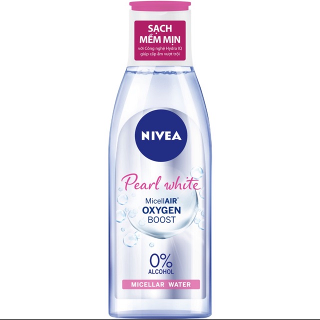 Nước Tẩy Trang Nivea Hồng Không Cồn Dưỡng Ẩm Vượt Trội Dành Cho Da Khô Nhạy Cảm 125ml