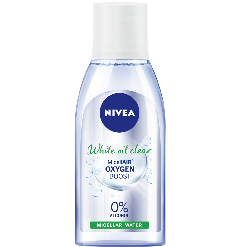 Nước Tẩy Trang Nivea Xanh Lá Không Cồn Làm Sạch Da - Kiểm Soát Dầu Dành Cho Da Dầu Mụn 125ml