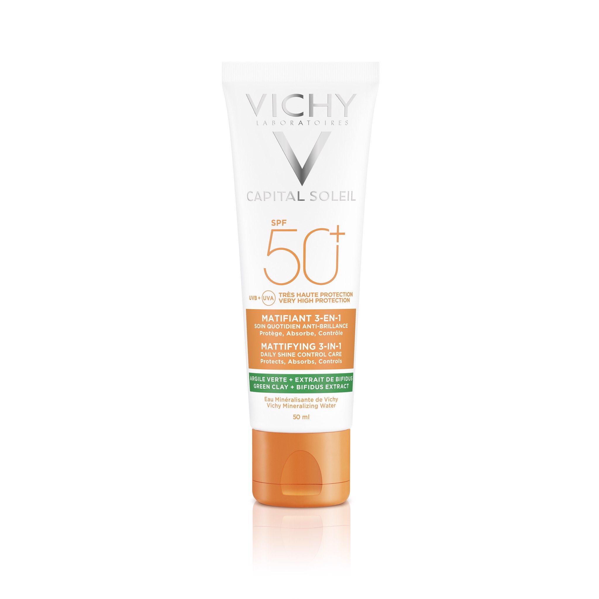 Kem Chống Nắng Vichy Cho Da Dầu Mụn Nhạy Cảm Chống Bụi Mịn Ô Nhiễm, Thanh Lọc Da SPF50+ UVB+UVA 50ml