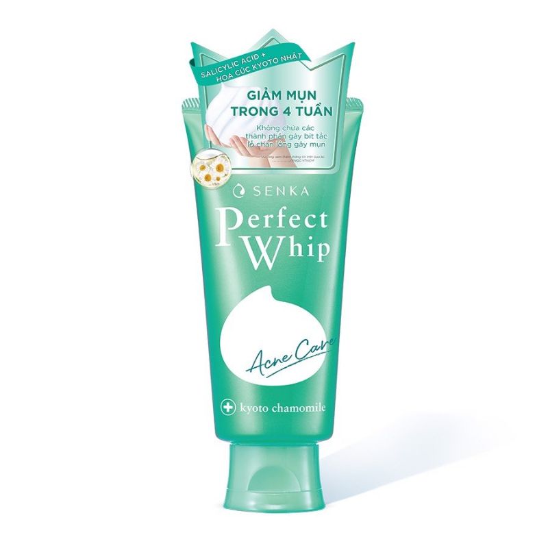 Sữa Rửa Mặt Senka Cho Da Mụn Perfect Whip Acne Care 100g