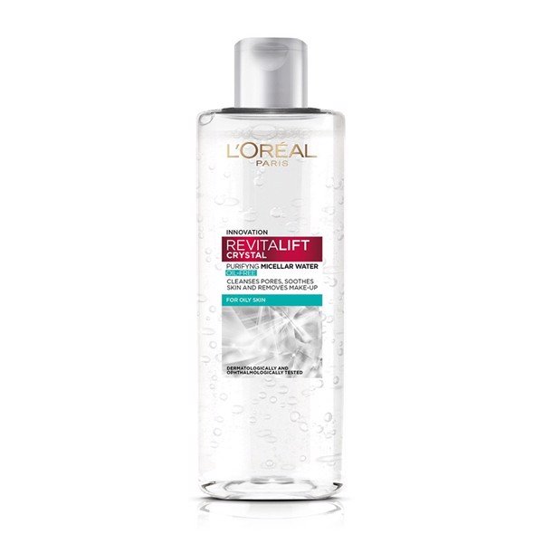 Nước Tẩy Trang L'Oréal Paris Revitalift Crystal Purifying Micellar Water Làm Sạch Cho Da Dầu 400ml