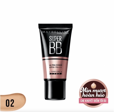 Kem Nền Maybelline Super BB Ultra Cover Che Khuyết Điểm, Bảo Vệ Da - Natural 30ml