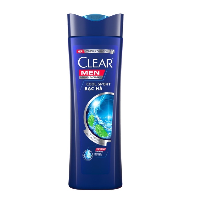 Dầu Gội Clear Men Sạch Gàu Bạc Hà 340g