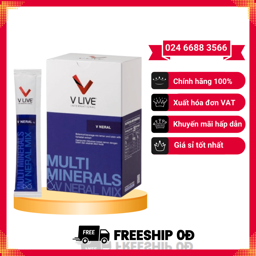 V Neral -V Live International - Thực Phẩm Dinh Dưỡng Thúc Đẩy Sửa Chữa- Tái Tạo Tế Bào, Đào Thải Độc Tố, Tăng Cường Miễn Dịch Cho Người Ốm Bệnh