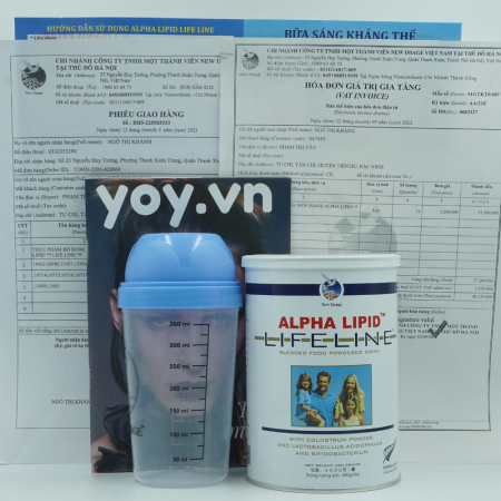 Sữa Non Alpha Lipid Lifeline Nhập Khẩu New Zealand 450g giá sỉ kèm phiếu giao hàng date mới nhất