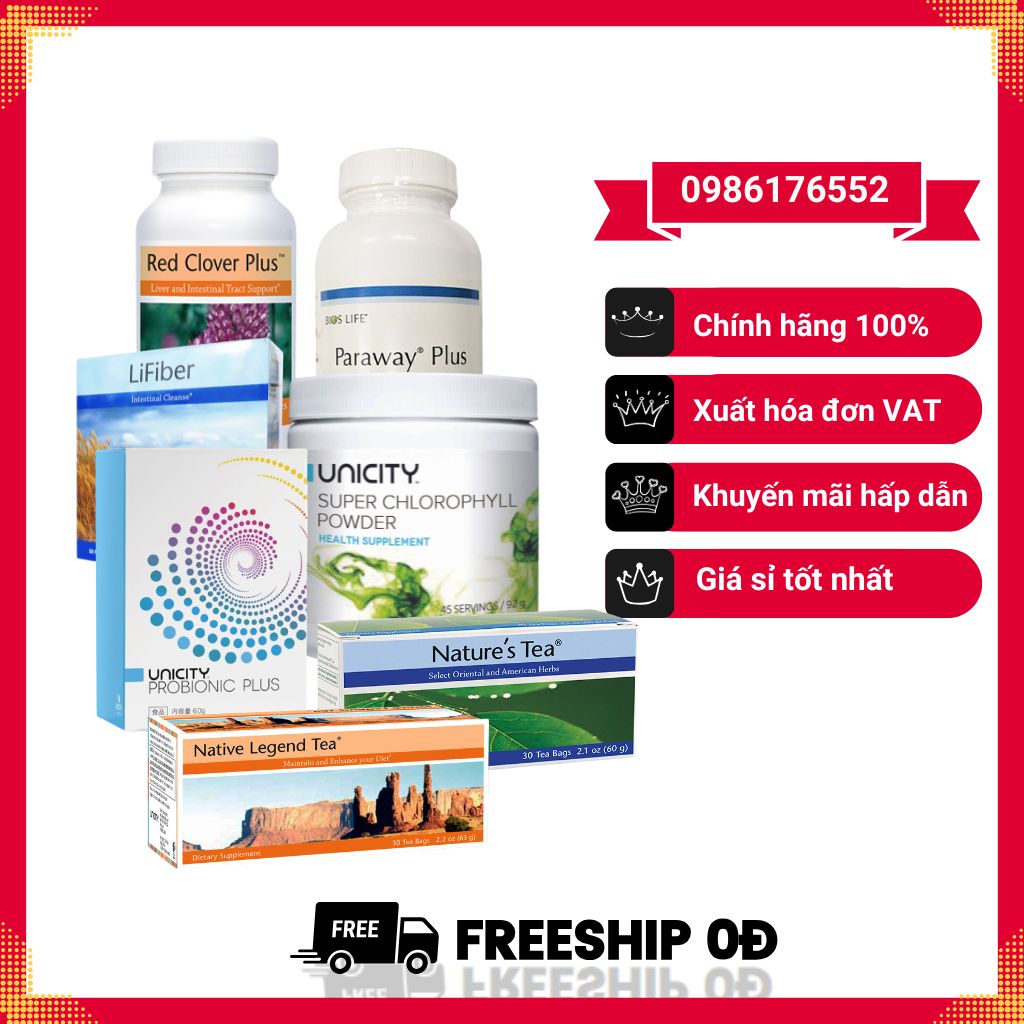 Combo 7 sản phẩm thải độc toàn diện Unicity