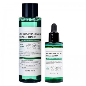 Bộ Some By Mi Trị Mụn Cho Da Dầu Nhạy Cảm Toner AHA- BHA-PHA 30 Days 150ml + Serum 50ml