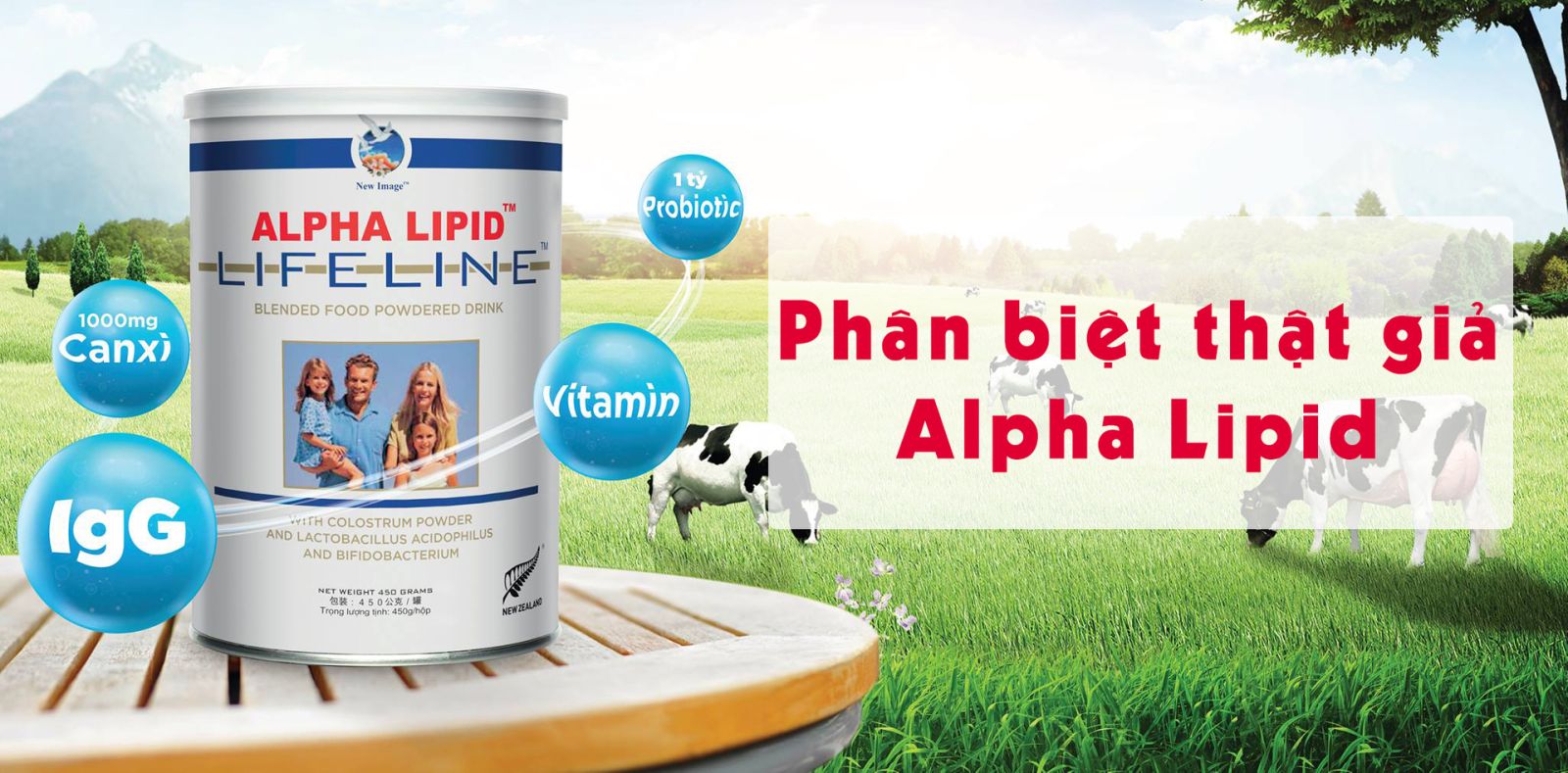 phân biệt sữa Alpha Lipid thật giả