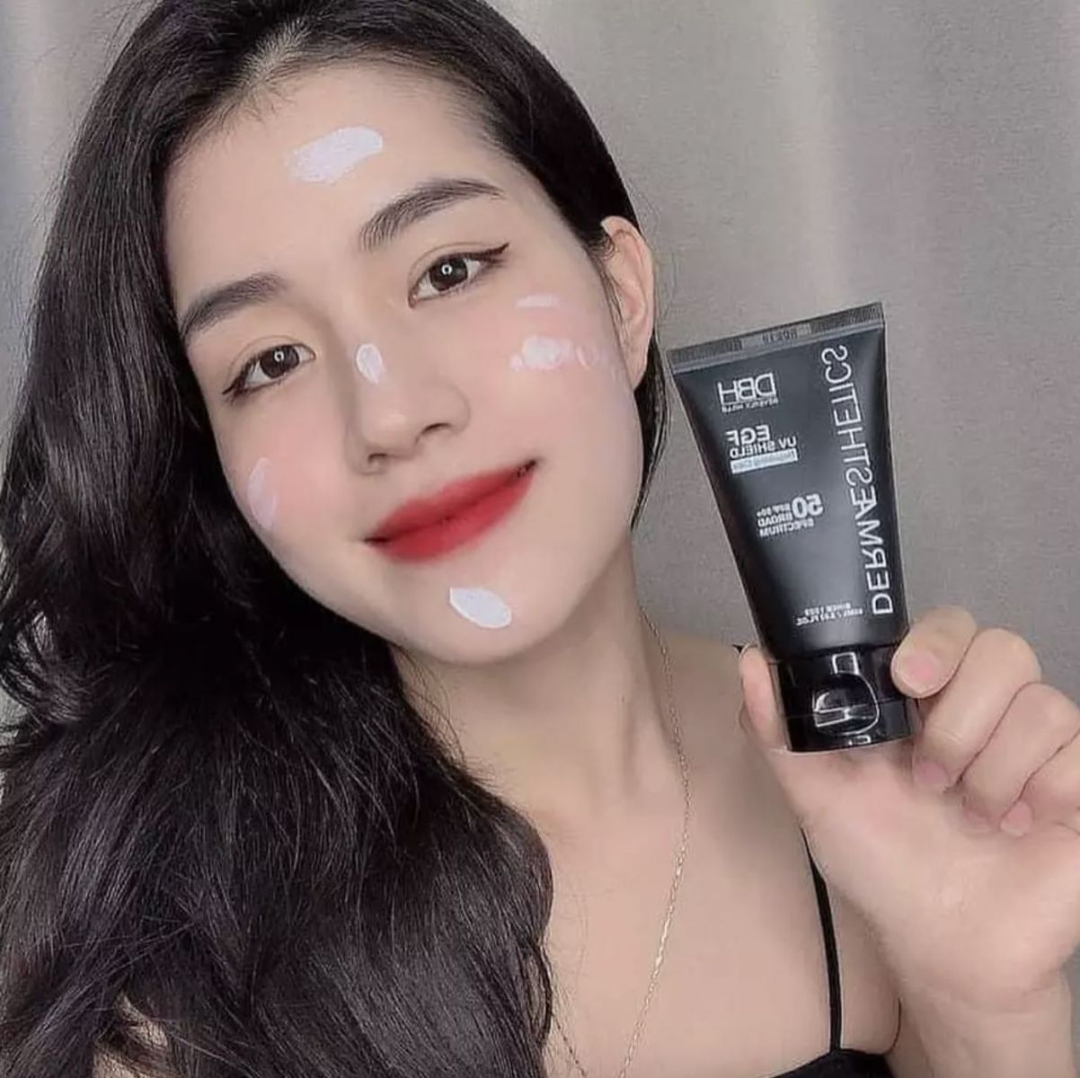 kem chống nắng dbh egf uv shield spf50+ pa+++ review