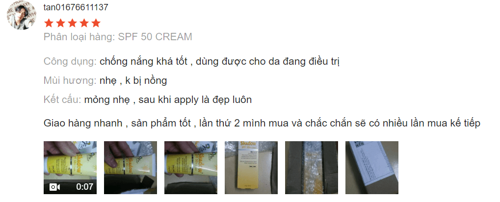 Kem chống nắng Fixderma review