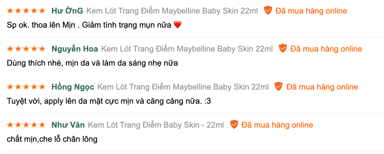 Baby Skin Maybelline review