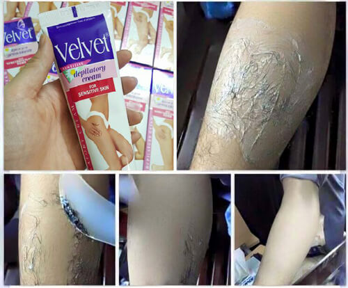 Cách sử dụng kem tẩy lông Velvet Nga Depilatory Cream for Sensitive Skin