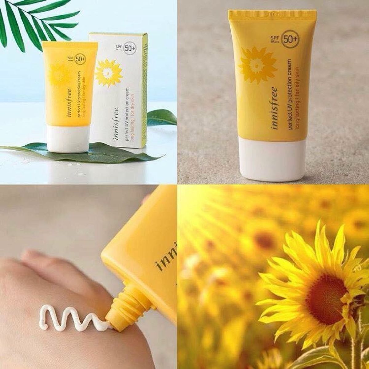Kem Chống Nắng Hàn Quốc Innisfree Perfect UV Protection Cream Long Lasting For Dry Skin