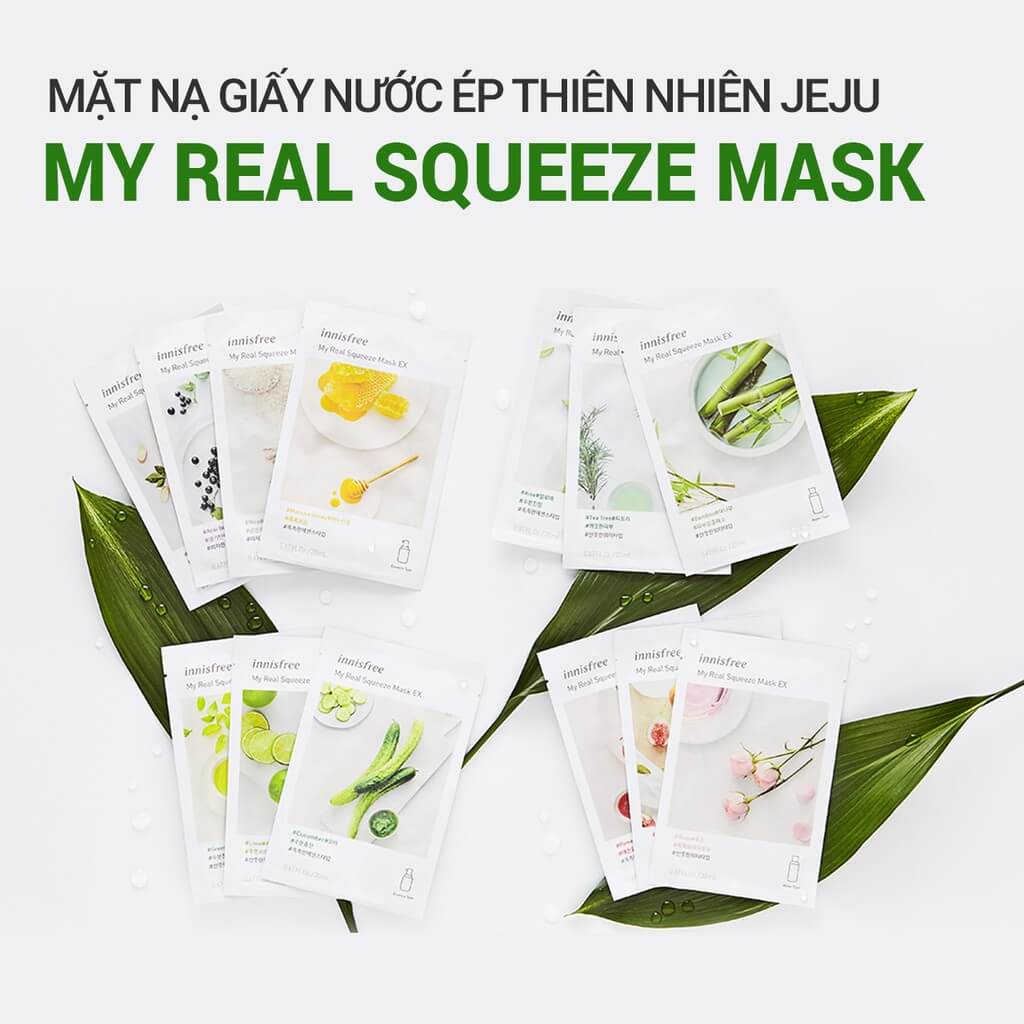 Mặt nạ giấy Innisfree My Real Squeeze Mask chính hãng