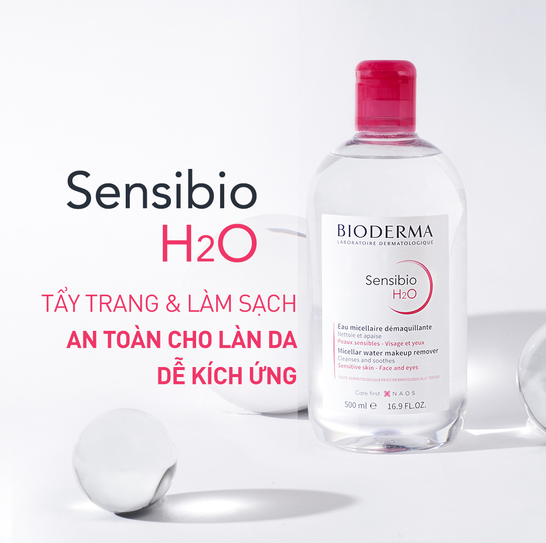 Nước Tẩy Trang Bioderma Sensibio H2O Dành Cho Da Nhạy Cảm là sản phẩm tẩy trang bán chạy nhất của Bioderma