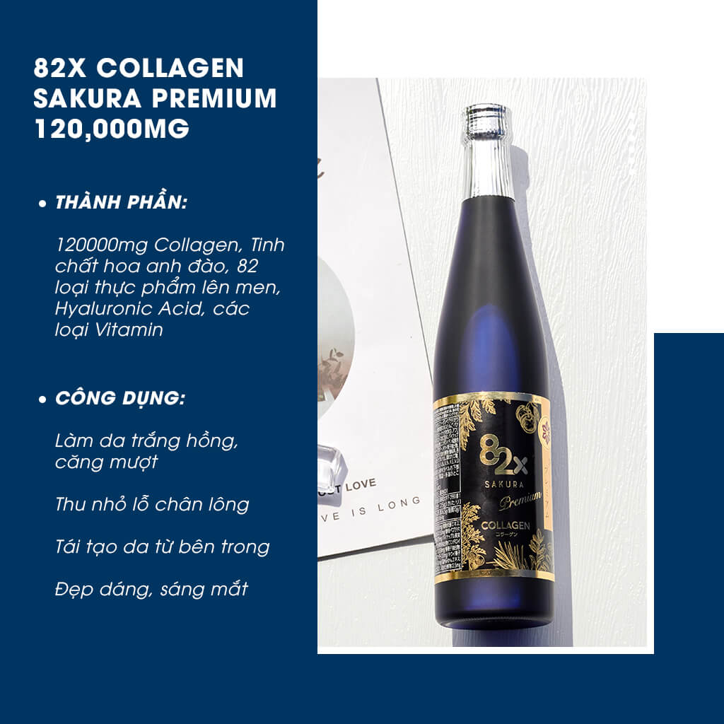 Công dụng của nước uống collagen 82X Sakura Premium