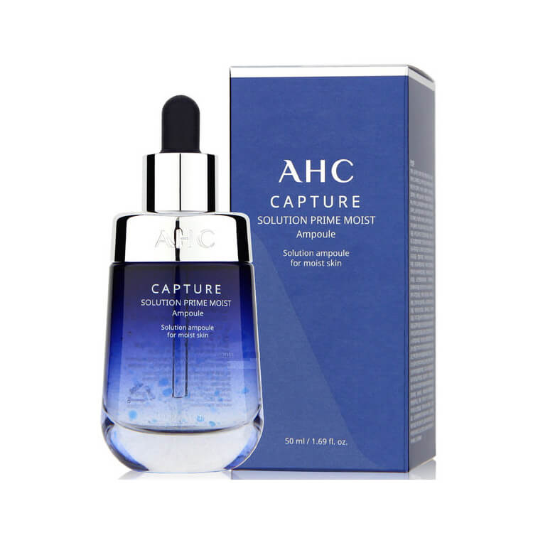 Serum AHC màu xanh Capture Solution Prime Moist Ampoule dưỡng ẩm sâu