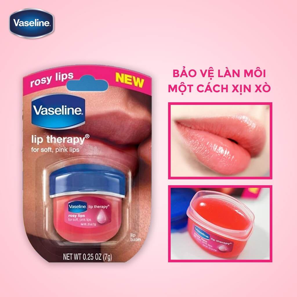 Vaseline dưỡng môi Lip Therapy hoa hồng Rosy Lips