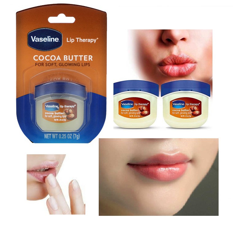 Vaseline dưỡng môi Lip Therapy hương bơ cacao Cocoa Butter