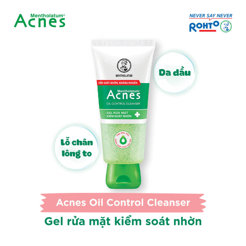 Sữa rửa mặt Acnes dạng gel Oil Control Cleanser kiểm soát nhờn