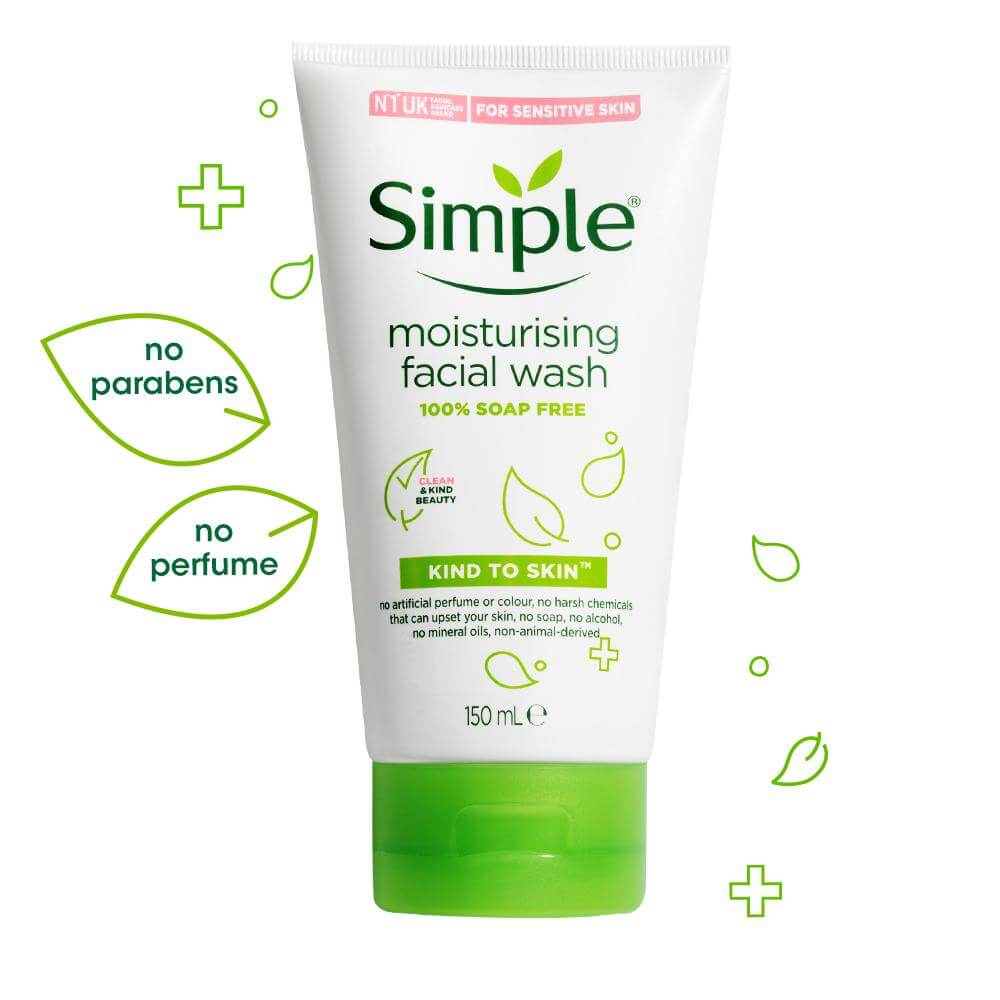 Sữa rửa mặt Simple mẫu mới Moisturising Facial Wash