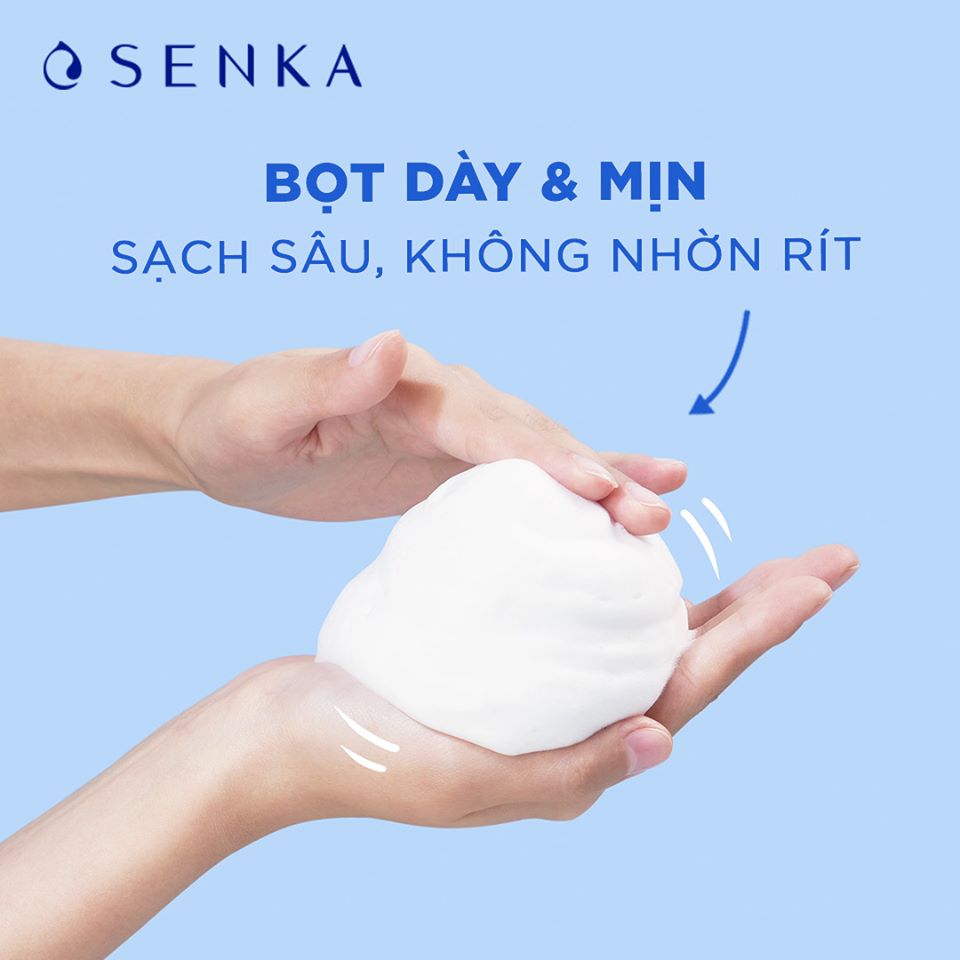 Sữa tắm Senka sử dụng công nghệ tạo bọt độc quyền