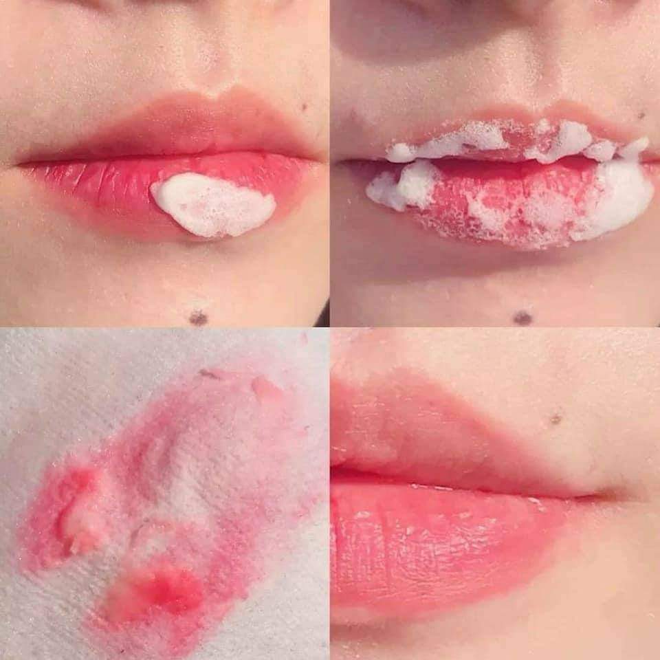 Tẩy da chết môi Bubi Bubi Bubble Lip Scrub sủi bọt review