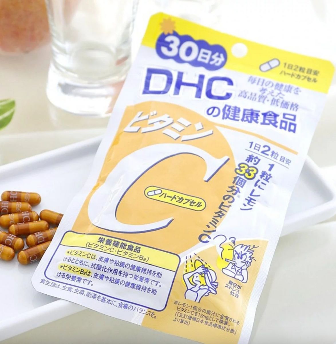 DHC Vitamin C cung cấp nguồn vitamin làm đẹp da và nâng cao sức khỏe